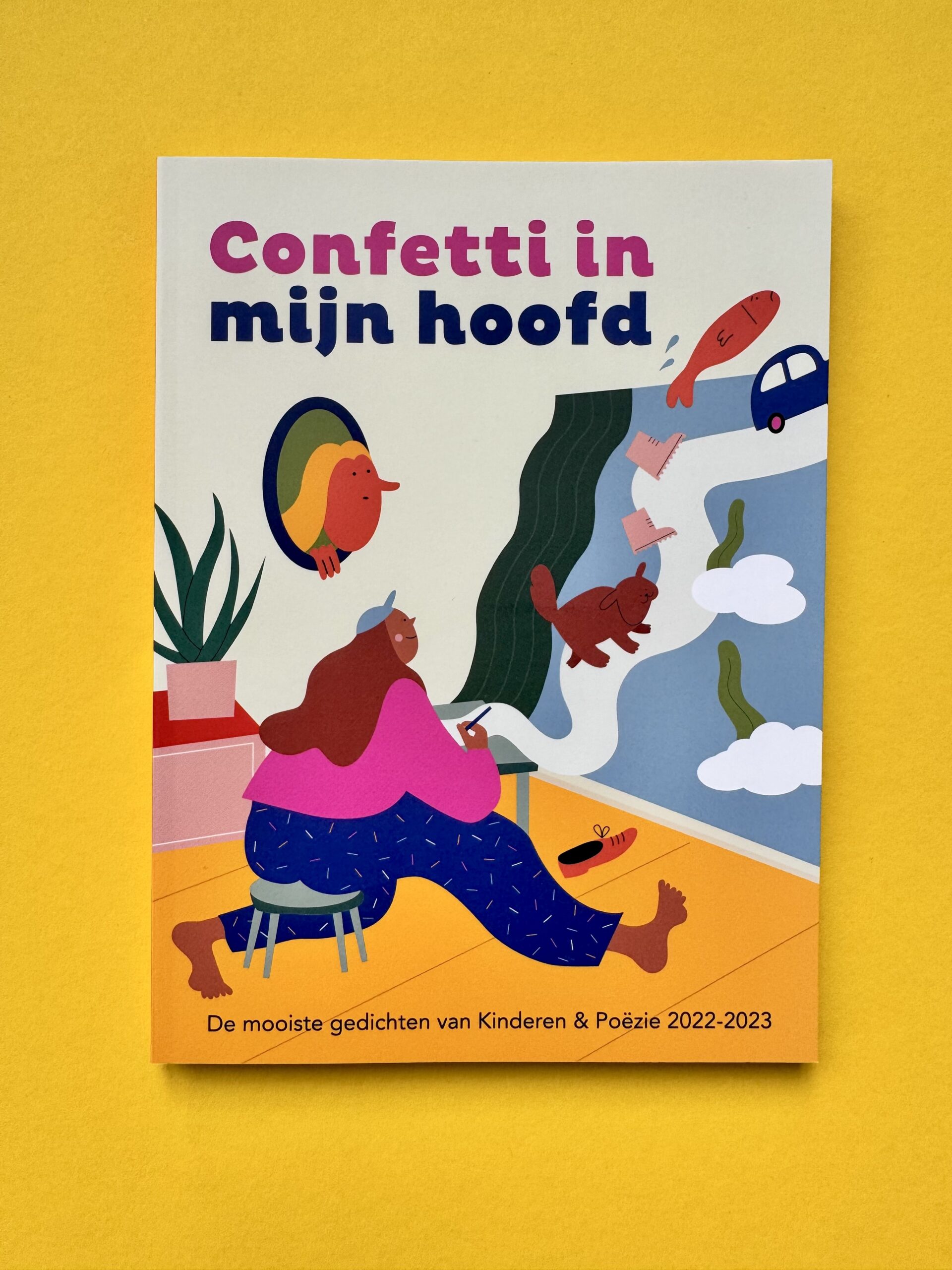 De prachtige dichtbundel 'Confetti in mijn hoofd' van Kinderen & Poëzie