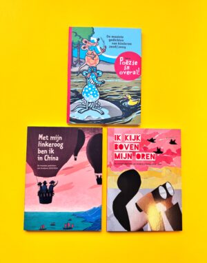 Dit is écht een heerlijk koopje! Ik kijk boven mijn oren / Met mijn linkeroog ben ik in China / Poëzie is overal